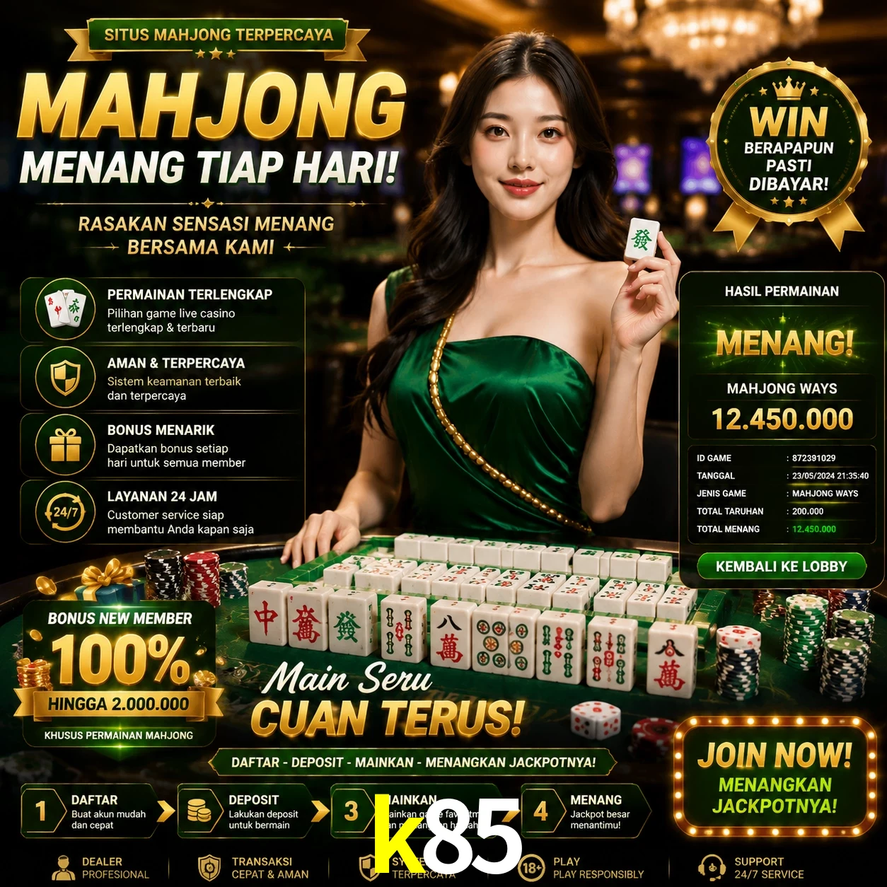 Cashback VIP k85 - reembolso semanal