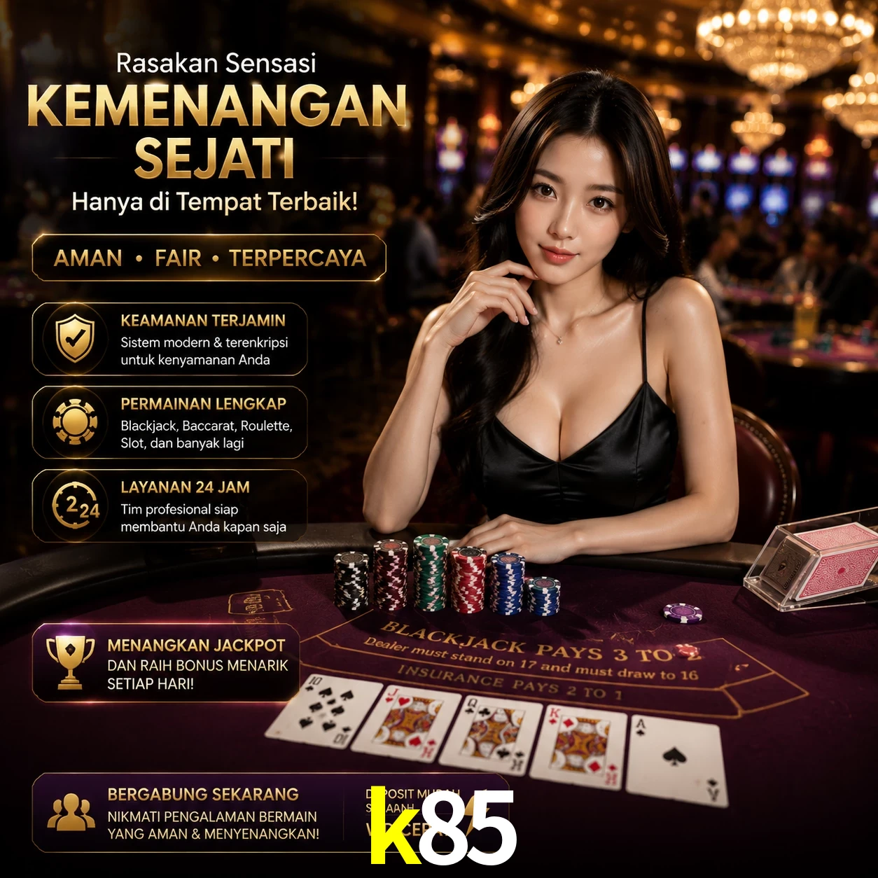 Bônus exclusivos membros VIP k85